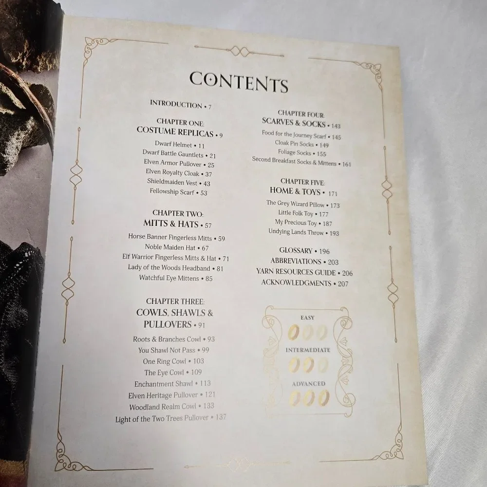 LOTR Fellowship Of The Knits knitting book By‎ Tanis Gray